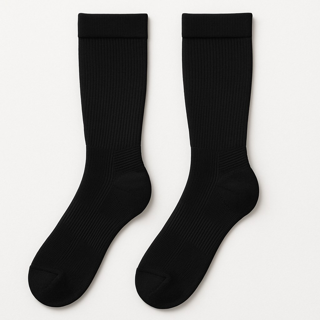 Black compression socks
