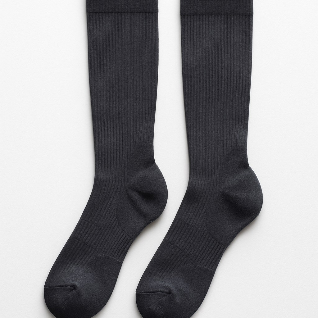 Charcoal compression socks